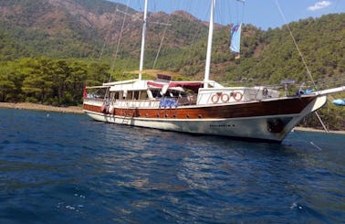 Private Charter 127' Sailing Gulet for 22 Person in Muğla, Turkey