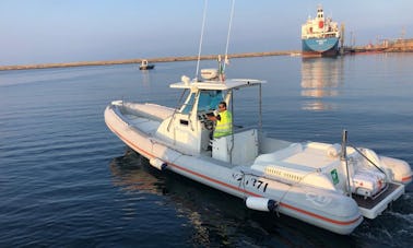 Book the 32' Cab Dorado RIB in Torregrande Porticciolo, Italy