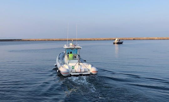 Book the 32' Cab Dorado RIB in Torregrande Porticciolo, Italy