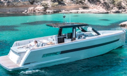 48' Fjord Motor Yacht Rental in Santorini, Greece!