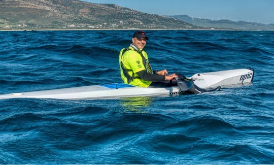 Kayak Rowing Lesson in the Dor Shore Lagoon, in Tel Aviv, Israel