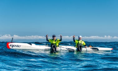 Kayak Rowing Lesson in the Dor Shore Lagoon, in Tel Aviv, Israel