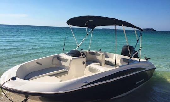 16' Bayliner Element Deck Boat for 6 Person in Sunny Isles Beach, Florida!
