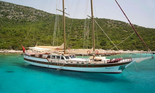 Amazing Week Cruising in the Turkish Sea with 93' Sailing Gulet from Muğla, Turkey!