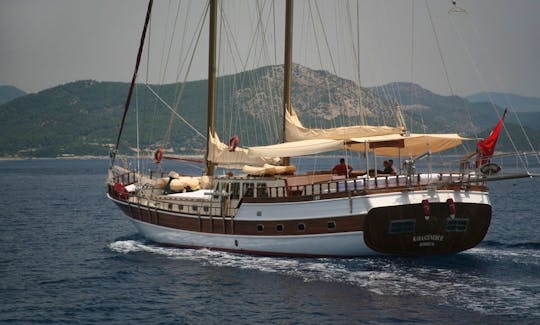 Amazing Week Cruising in the Turkish Sea with 93' Sailing Gulet from Muğla, Turkey!