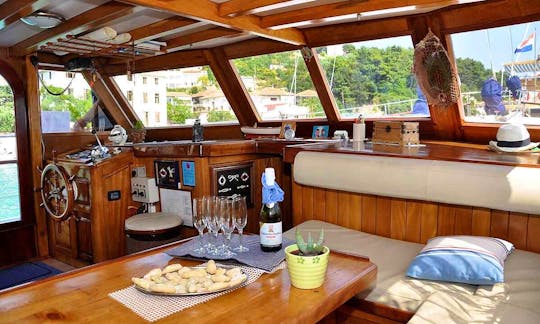 63' Sailing Gulet  Charter for 10 Person in Trogir, Split with Captain Vedran