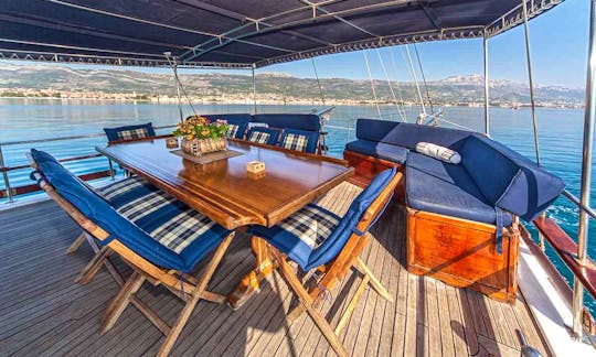 Captained Charter - 72' Sailing Gulet with 6 Double Cabins from Split or Dubrovnik