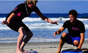 Surf Lesson for Beginners on Surf Camps in Punta Hermosa and Chicama, Peru!