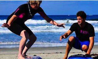 Surf Lesson for Beginners on Surf Camps in Punta Hermosa and Chicama, Peru!