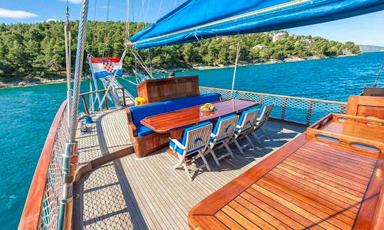 Stylish, Luxurious and Comfortable Blue Cruise Boat! Crewed Charter - 78' Sailing Gulet from Trogir, Croatia