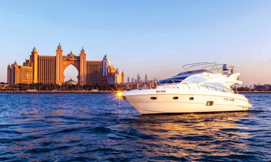 56ft Majesty Motor Yacht Charter in Dubai with Amazing Captain and Crew