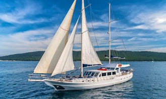 Crewed Charter - 90' Sailing Gulet for 10 Guests in Split, Croatia