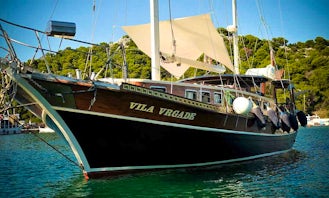 Charter 67' Sailing Gulet with 4 Cabin for 7 People in Trogir, Croatia with Captain and Chef