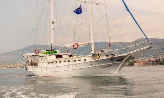 Tour Around the Adriatic Sea with 82' Sailing Gulet Private Charter in Dubrovnik