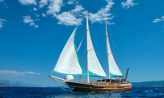A Great Choice for an Economic Blue Tour! 86' Sailing Gulet with Captain Ivo in Split, Croatia