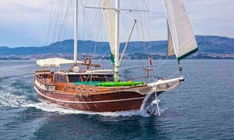 89' Sailing Gulet with Spacious Cabins for 12 People in Split, Croatia!