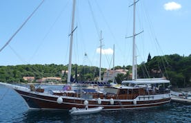 Water Adventure for 14 Person! Charter the 98' Sailing Gulet with 4 Person Crew in Šibenik, Croatia!