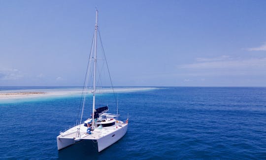 Luxury 60' Sailing Charter Catamaran off Stone Town, Zanzibar