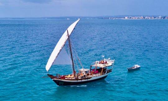 Luxury 60 foot Traditional Dhow cruise off Stone Town, Zanzibar Archipelago