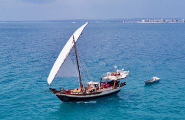Luxury 60-Foot Traditional Sailing Charter Dhow in Zanzibar, Tanzania