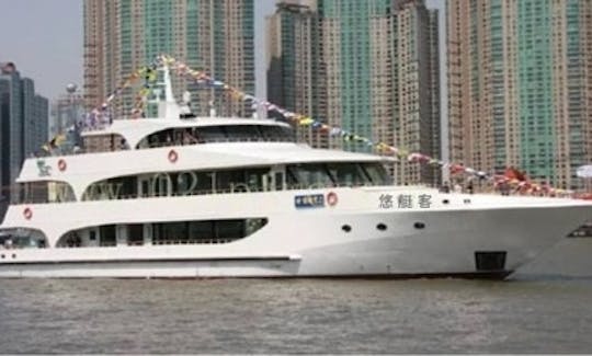 Cruzeiro Lancang Princess em Huangpu Qu, Shanghai Shi