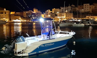 Carta de pesca em Castellammare del Golfo, Sicilia com o capitão Bruno