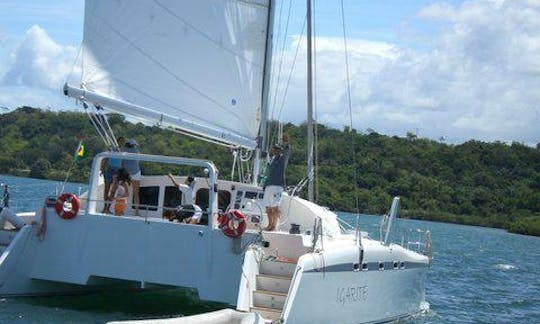 Beautiful 43' Cruising Catamaran Rental in Bahia!