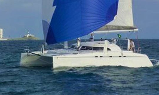 Beautiful 43' Cruising Catamaran Rental in Bahia!