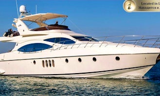 Azimut 68 Plus Motor Yacht Charter (Day and Night) in Limasol, Cyprus