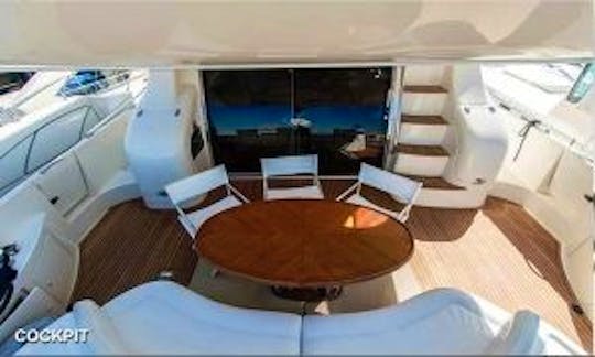 Azimut 68 Plus Motor Yacht Charter (Day and Night) in Limasol, Cyprus