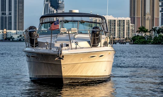 Location de yacht à moteur Sea Ray Express Cruiser de 36 pieds à North Miami Beach, en Floride