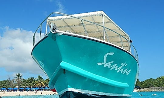 Louez la console centrale Santino de 40 pieds à Simpson Bay, à Saint-Martin