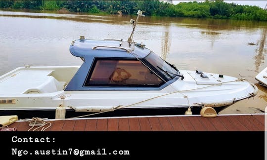 Fuel Efficient 5 Seater Power Boat for Rent in Can Tho, Vietnam
