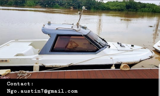 Fuel Efficient 5 Seater Power Boat for Rent in Can Tho, Vietnam