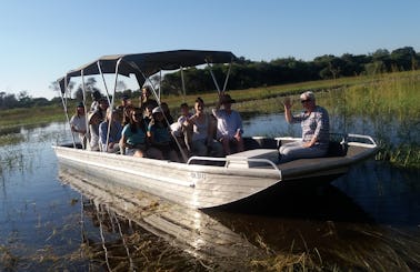 Private Boat - Wildlife Tour for 10 People in Maun, Botswana