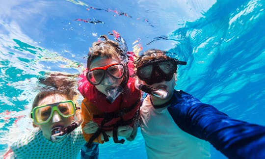 All brank new snorkel gear are included for family fun time.