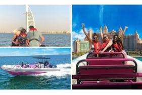 All Day Adventure in Dubai! Speedboat Cruise, Safari and More!