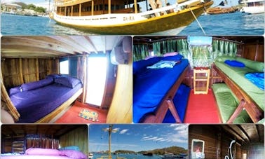 Traditional Wooden Boat Tour for 12 People in Komodo, Indonesia