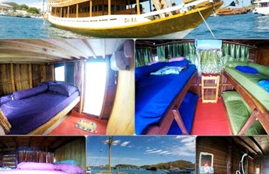 Traditional Wooden Boat Tour for 12 People in Komodo, Indonesia