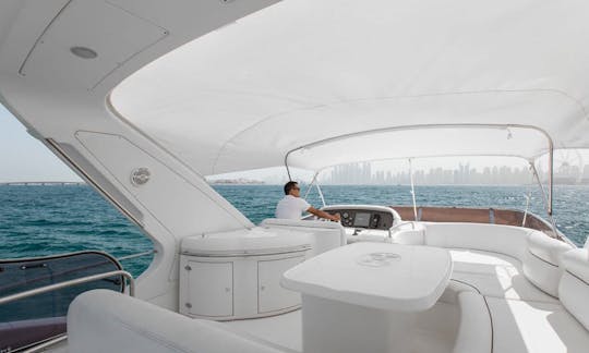 Book the 62ft Azimut Power Mega Yacht in Sheikh Zayed, Dubai