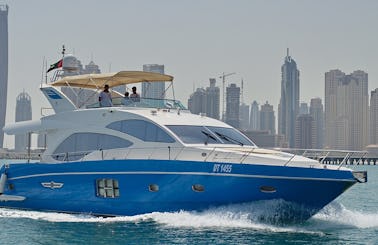 Book the 63ft Majesty Power Mega Yacht in Sheikh Zayed, Dubai