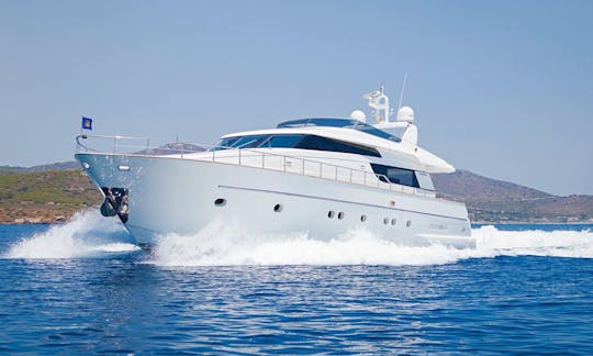 Book the 72ft San Lorenzo Power Mega Yacht in Sheikh Zayed, Dubai