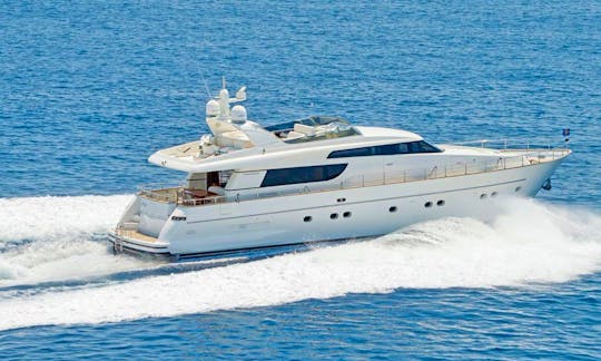 Book the 72ft San Lorenzo Power Mega Yacht in Sheikh Zayed, Dubai