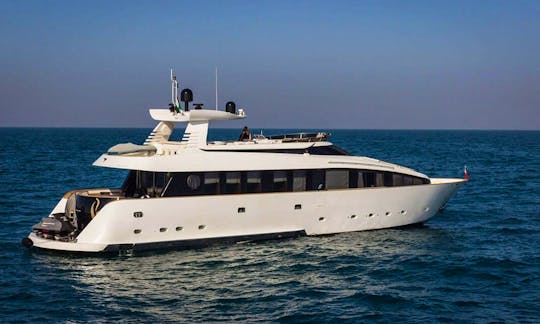 Host Your Next Event Aboard the 100' impressive Kvaerner Superyacht in Sheikh Zayed, Dubai