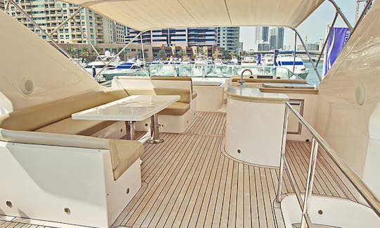 Charter the 88' Majesty Power Mega Yacht in Sheikh Zayed, Dubai