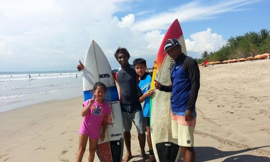 Beginner to Advanced Surfing Lesson in Kuta, Bali, front of McDonalds kuta beach