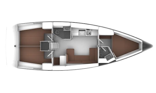 ギリシャのコス島にあるバイエルンクルーザー41クルージングモノハル「S/Y Erifyli」をチャーター