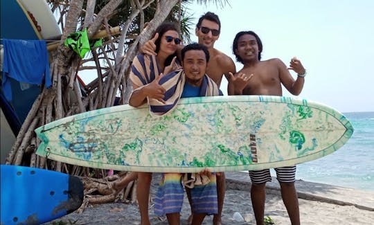 Join Group Surf Lesson with Mangsit Surf School Lombok at Mangsit Beach , Lombok , Indonesia