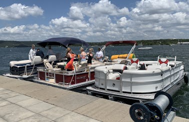 Party Pontoon Boats on Lake Travis! 12, 15, and 20 Person!
