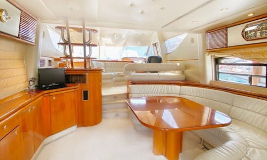 Get your hubly blue cruise through or lady 'Sunseeker Manhattan 62' in Bodrum,TR